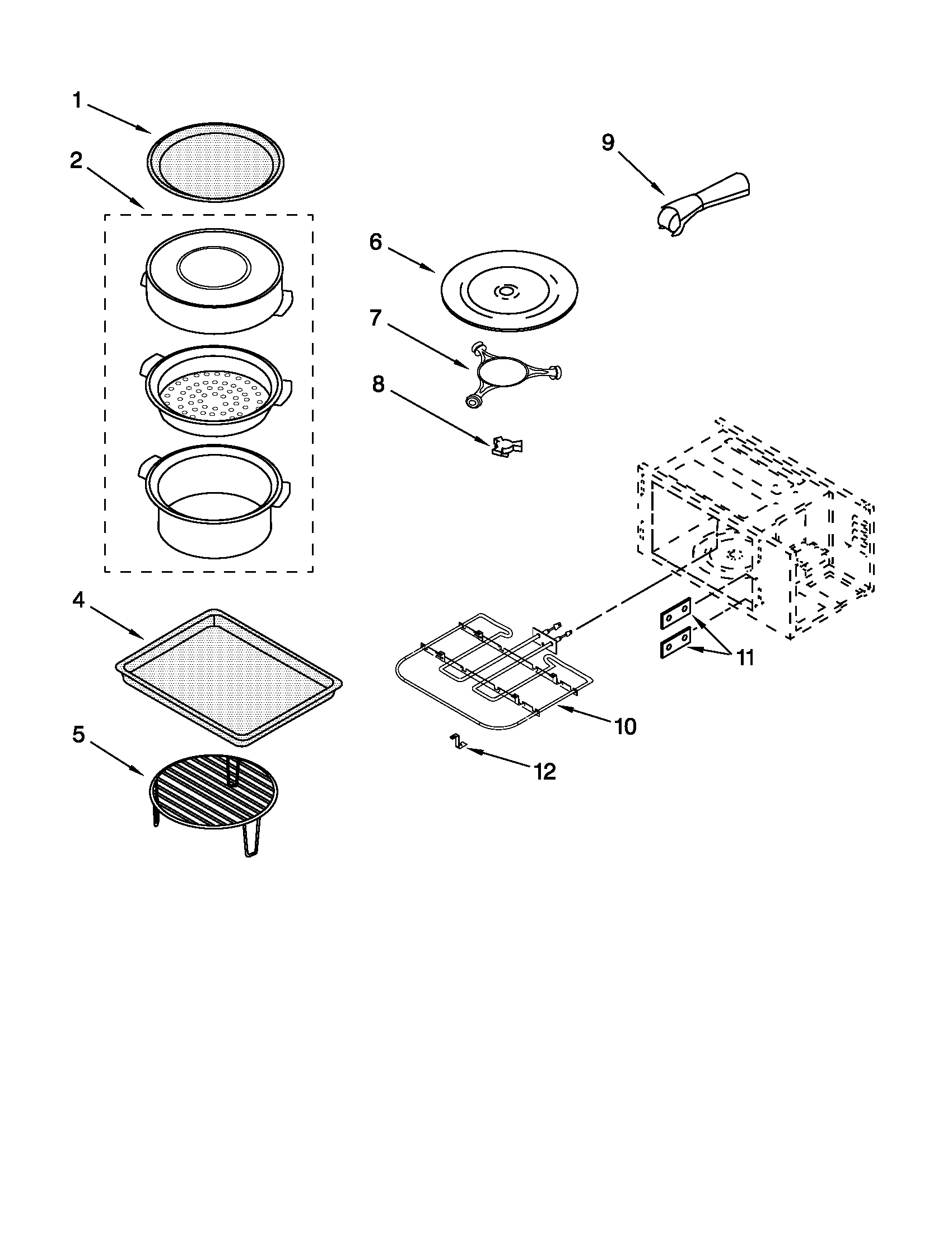 INTERNAL MICROWAVE PARTS