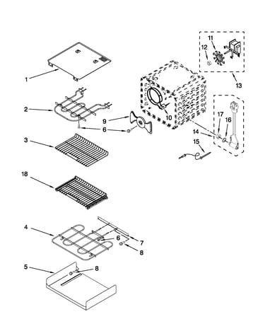 Internal oven parts