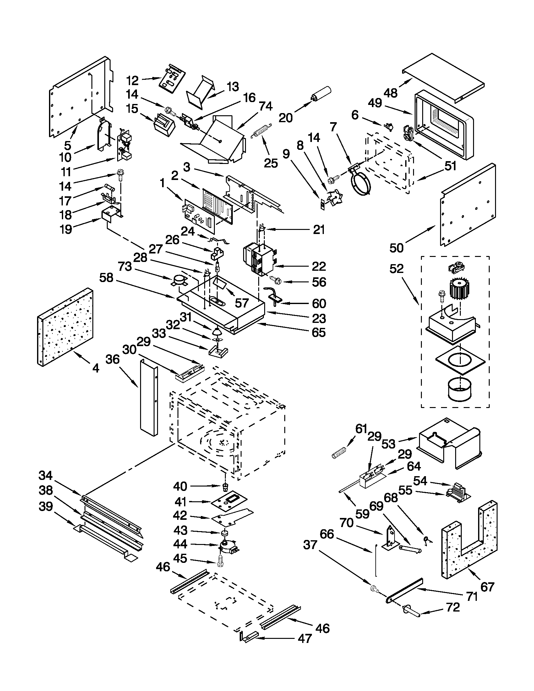 CABINET AND STIRRER PARTS