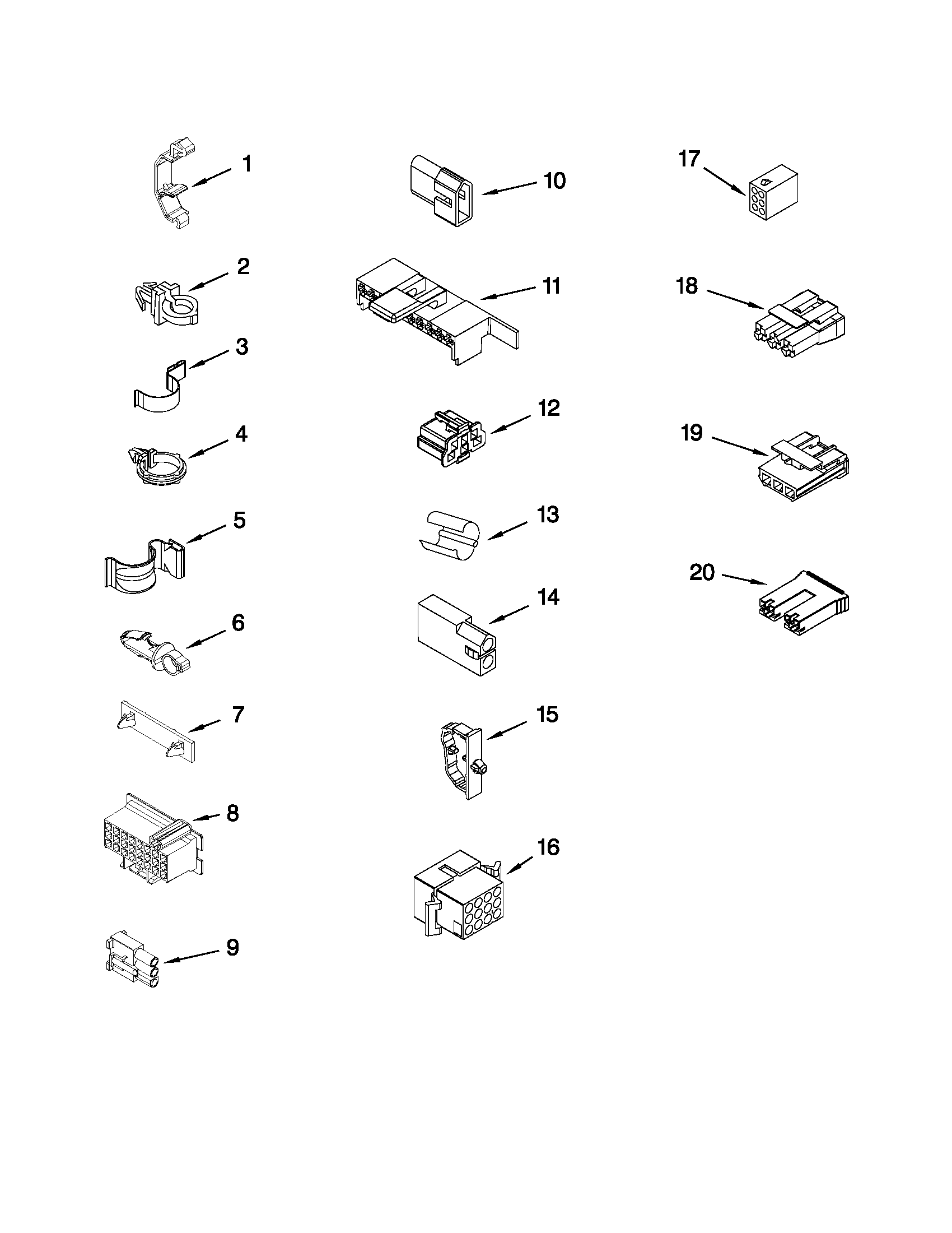 Wiring harness parts
