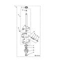 Whirlpool 7MWT97770TW1 brake and drive tube parts diagram