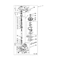 Whirlpool 7MWT97770TW1 gearcase parts diagram