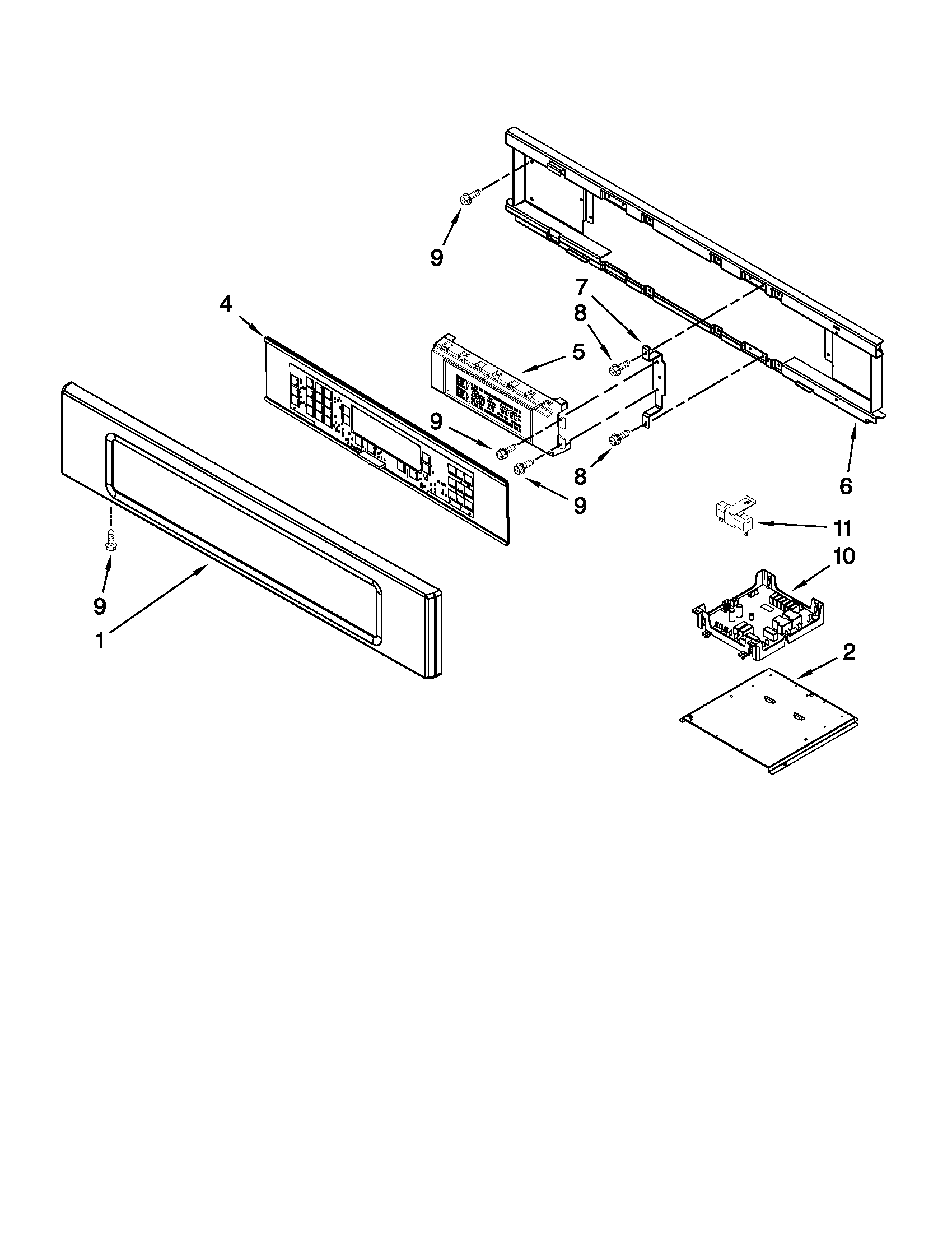 Control panel parts