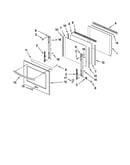 Oven door parts