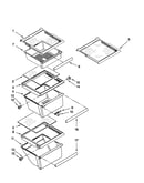 Refrigerator shelf parts