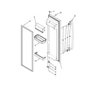 Whirlpool ED5PVEXWS00 refrigerator door parts diagram