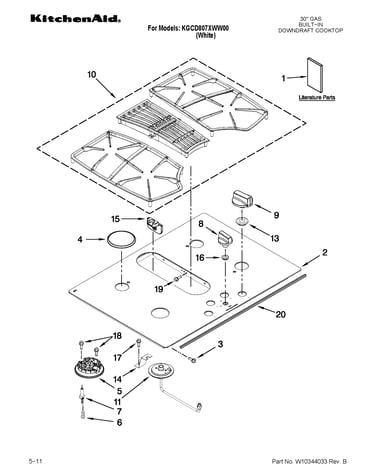 Cooktop parts