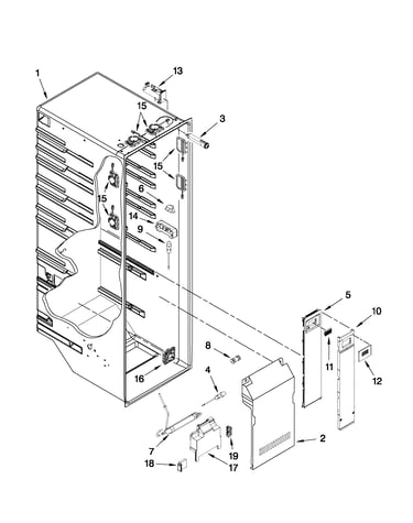Refrigerator liner parts