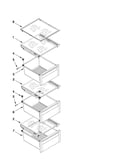 Refrigerator shelf parts