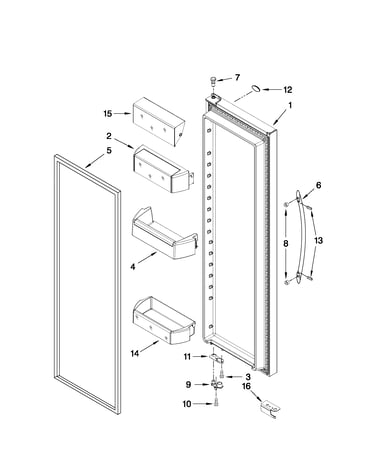 Refrigerator door parts