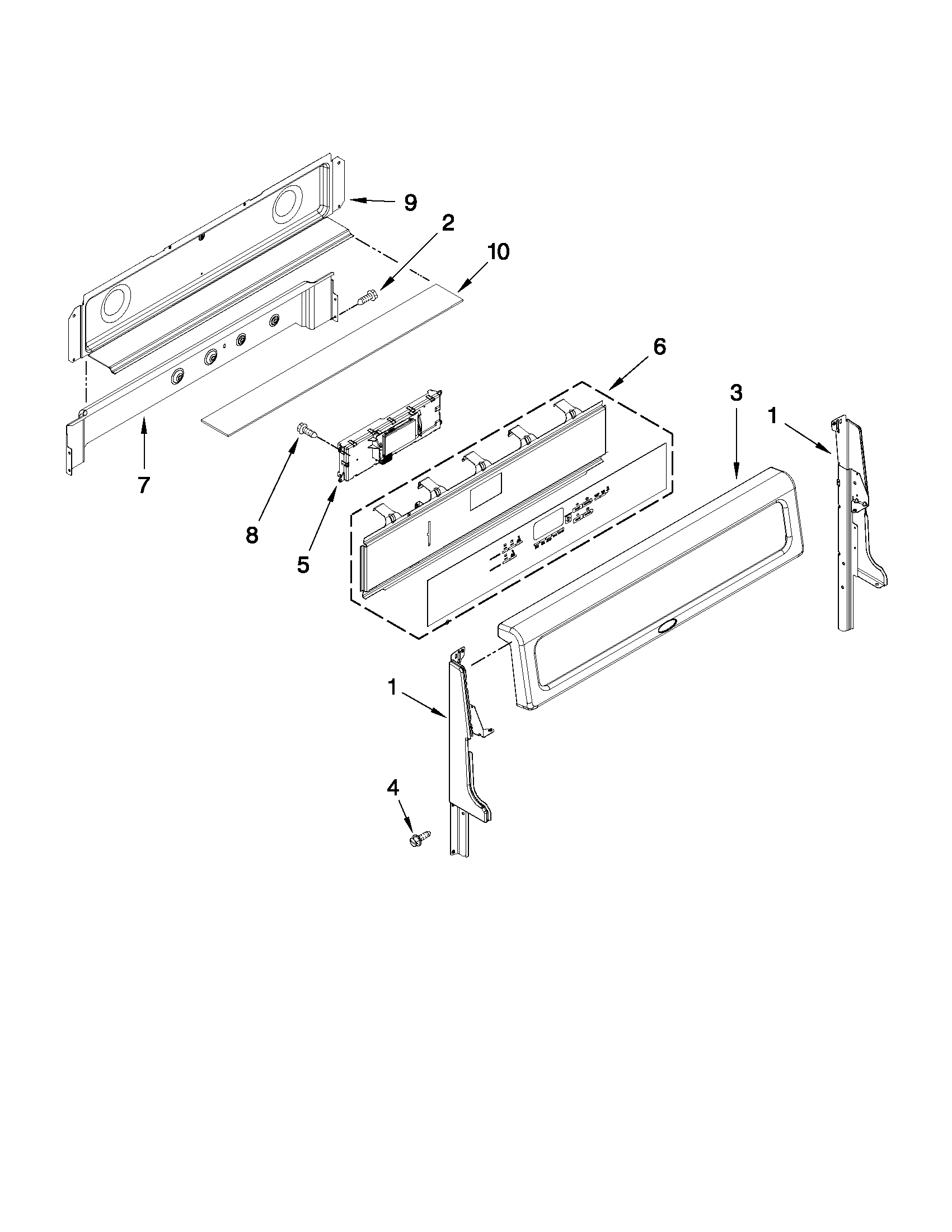 Control panel parts