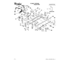 Whirlpool LTE5243DQA washer/dryer control panel parts diagram