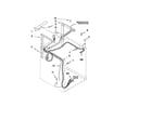 Whirlpool LTE5243DQA dryer support and washer parts diagram