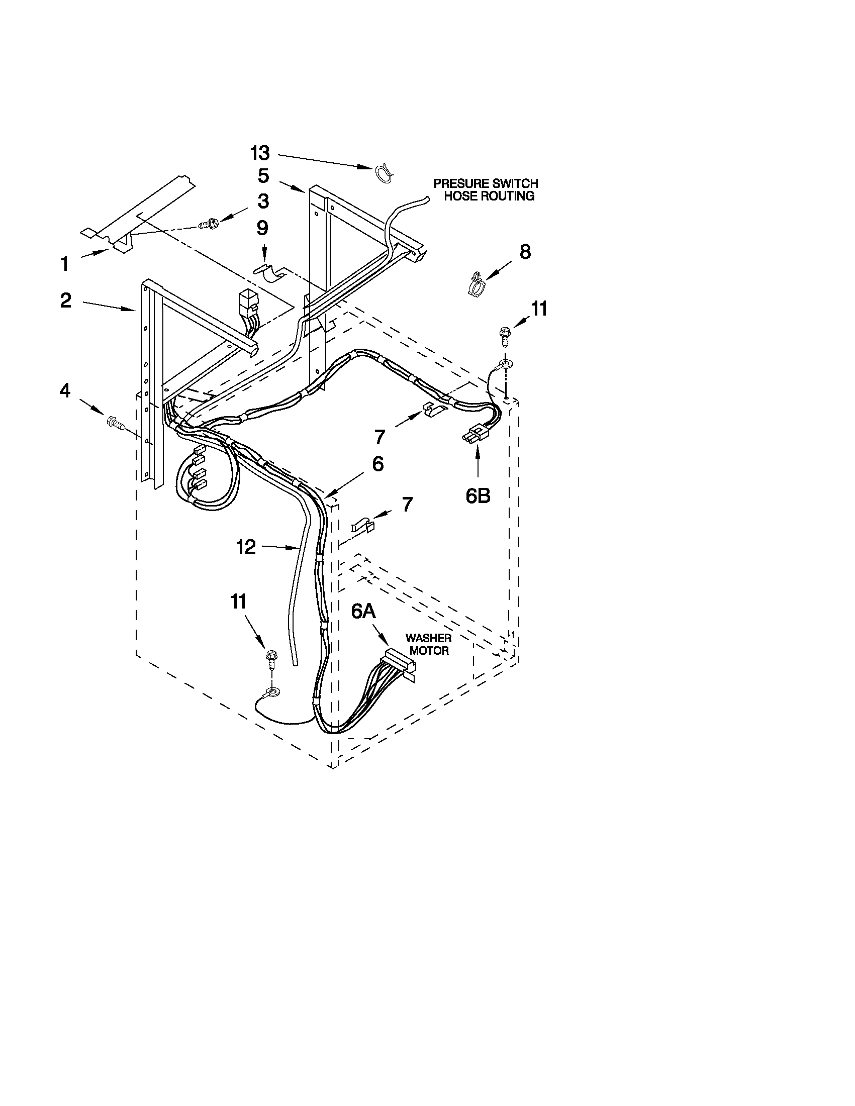 Dryer support and washer parts