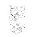 Whirlpool LTE5243DQA machine base parts diagram