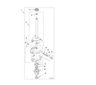Whirlpool LTE5243DQA brake and drive tube parts diagram