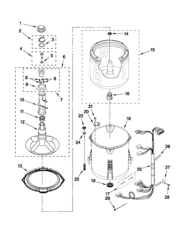 Basket and tub parts