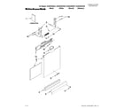KitchenAid KUDS30IXBL2 door and panel parts diagram