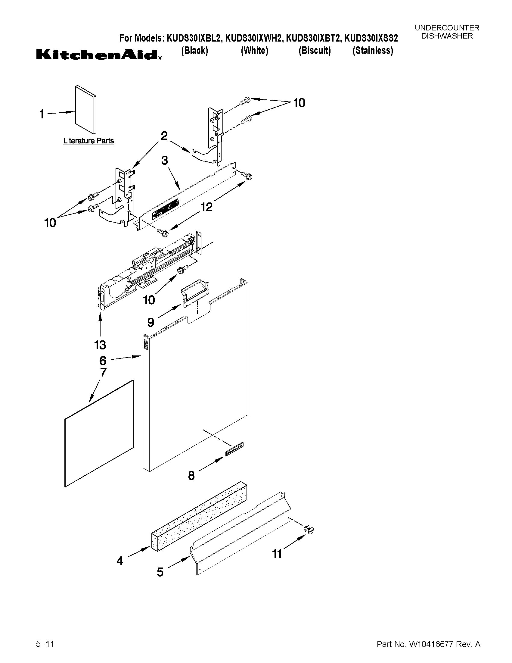 Door and panel parts
