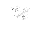 KitchenAid KUDS30IXBL2 control panel and latch parts diagram