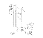 KitchenAid KUDS35FXSS2 fill, drain and overfill parts diagram