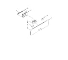 KitchenAid KUDE40FXPA2 control panel and latch parts diagram