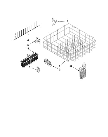 Lower rack parts