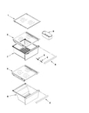 Refrigerator shelf parts