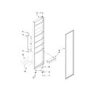 Whirlpool 6WSC21N4XD04 freezer door parts diagram