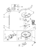 Pump, washarm and motor parts