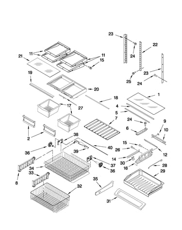 Shelf parts