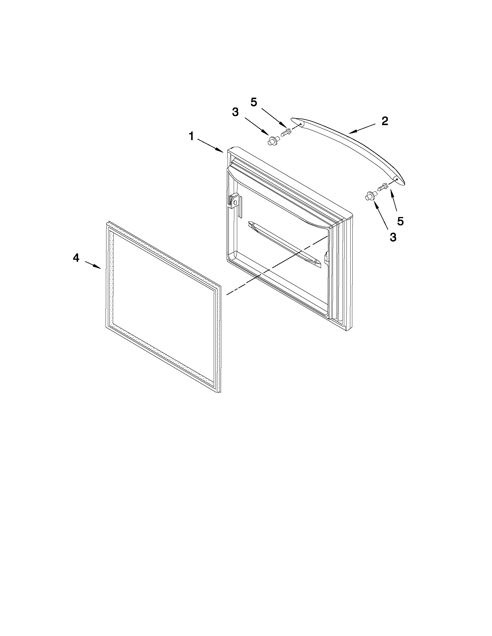 Freezer door parts
