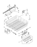 Upper rack and track parts