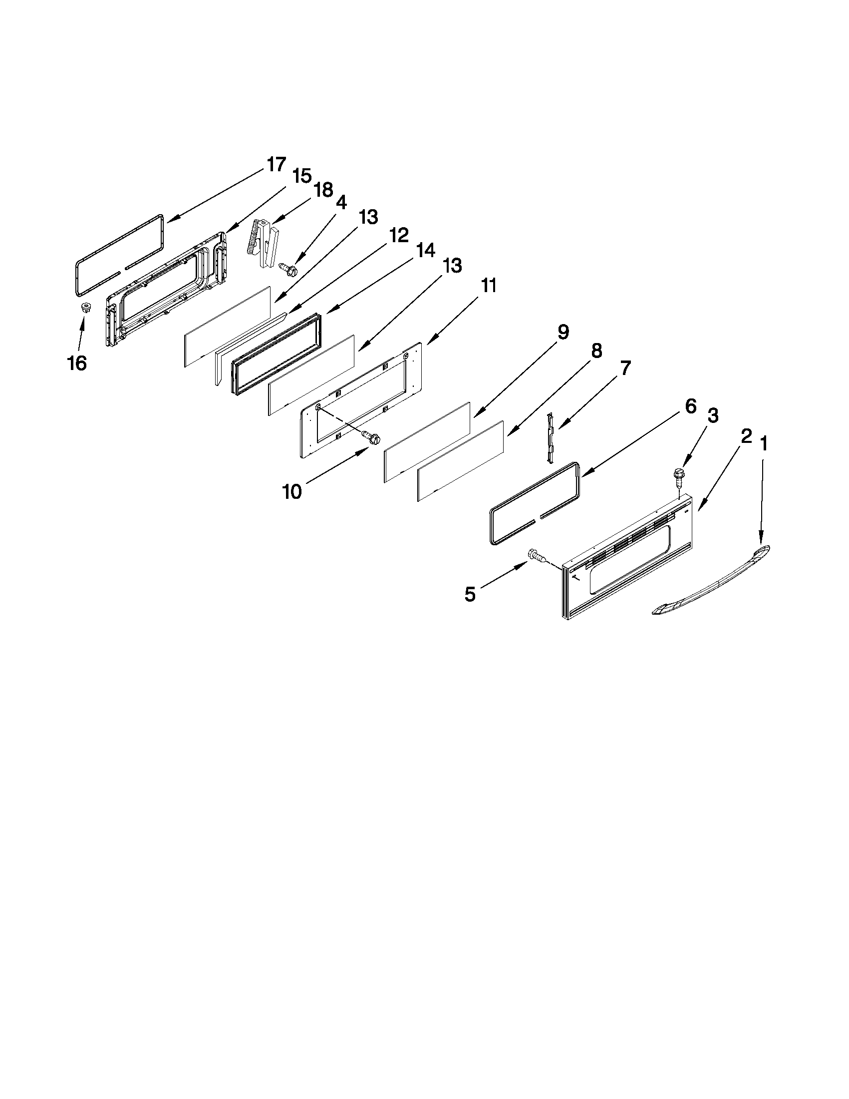Upper door parts