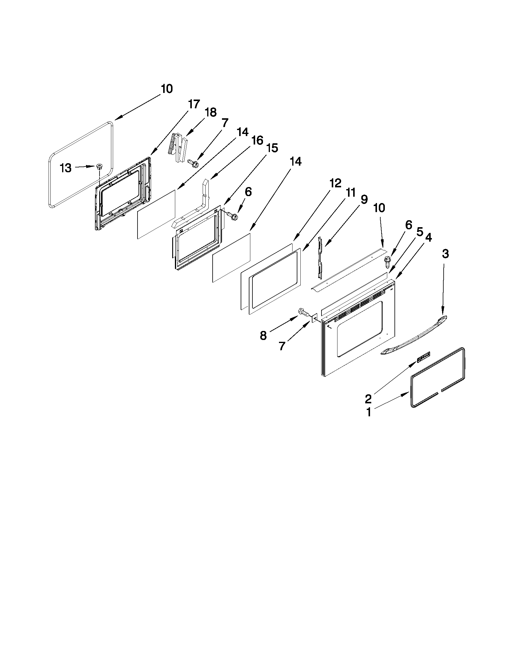 Lower door parts