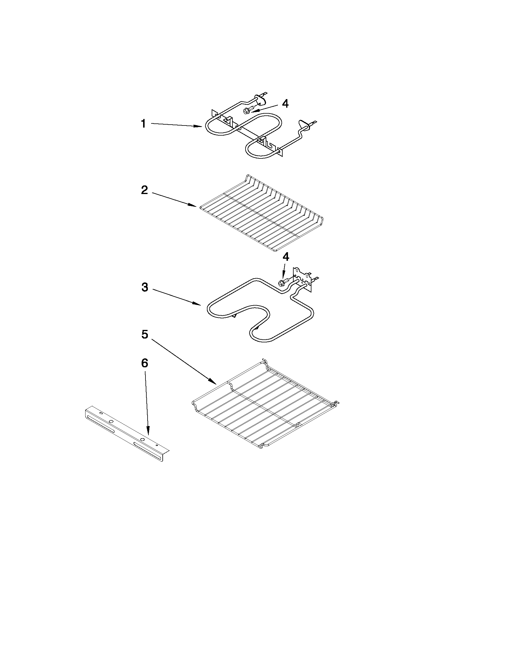 Internal oven parts