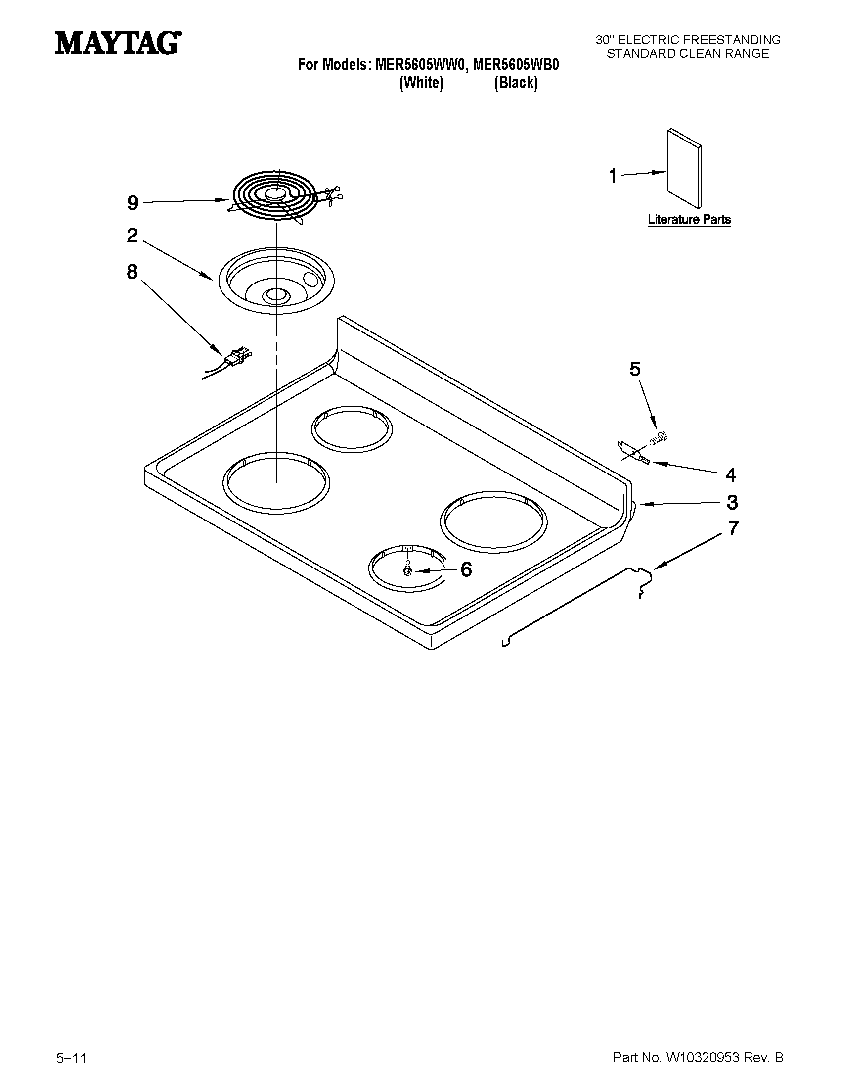 COOKTOP PARTS