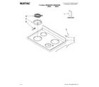 Maytag MER5605WW0 cooktop parts diagram