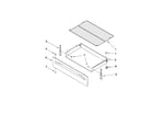 Maytag MER5605WW0 drawer & broiler parts diagram
