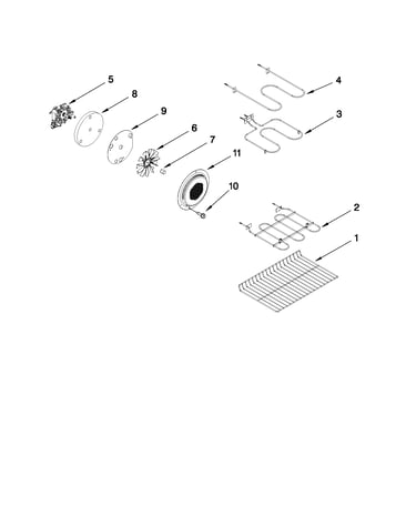 Internal oven parts