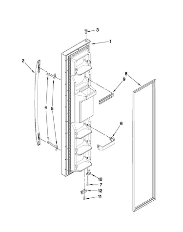 Freezer door parts