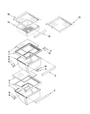 Refrigerator shelf parts