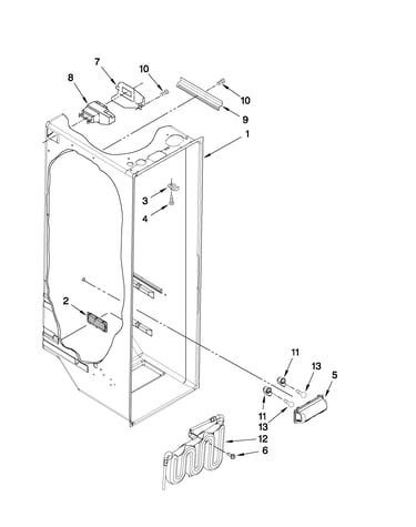Refrigerator liner parts