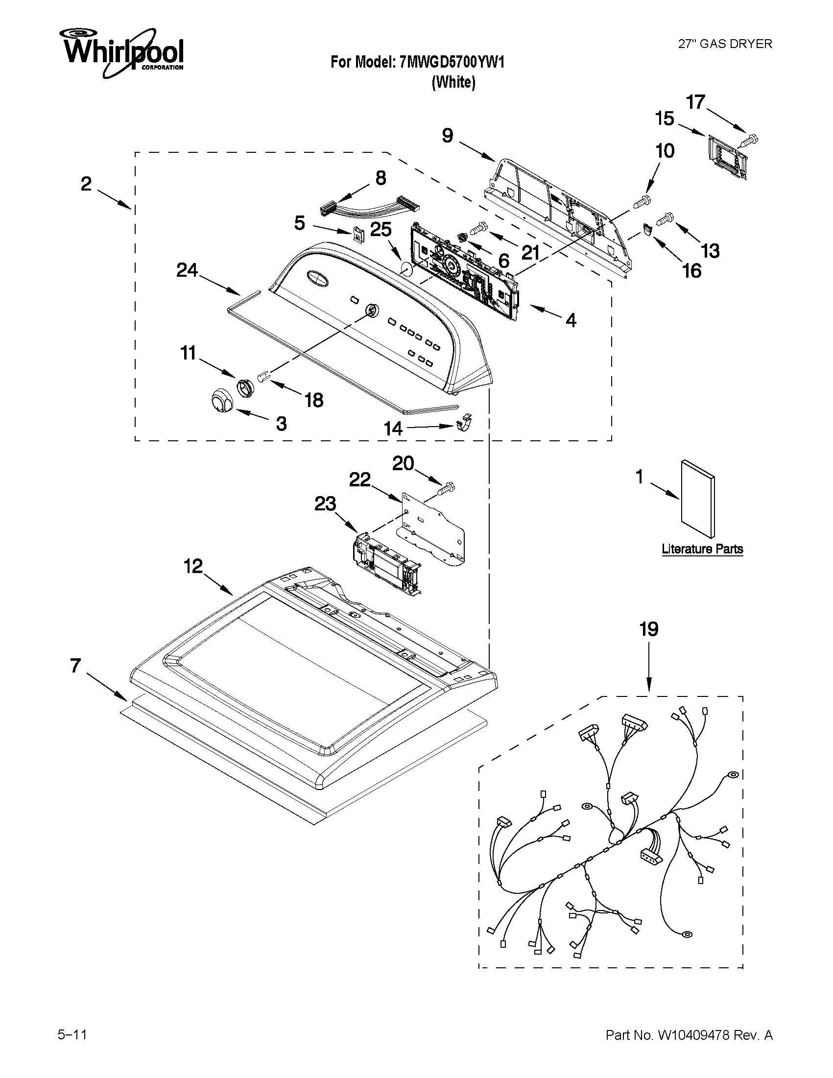 Top and console parts