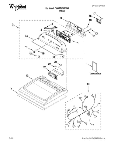 Top and console parts