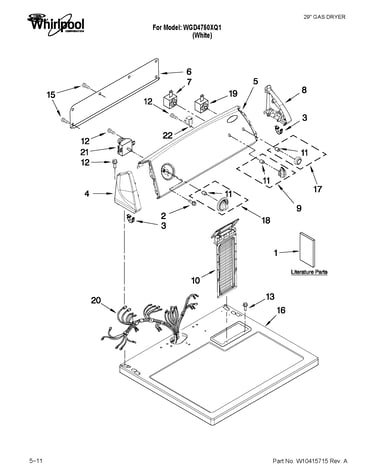 Top and console parts