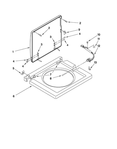 Washer top and lid parts