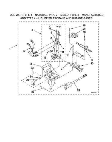 3402856 burner assembly