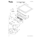 Whirlpool WGD9371YW0 top and console parts diagram