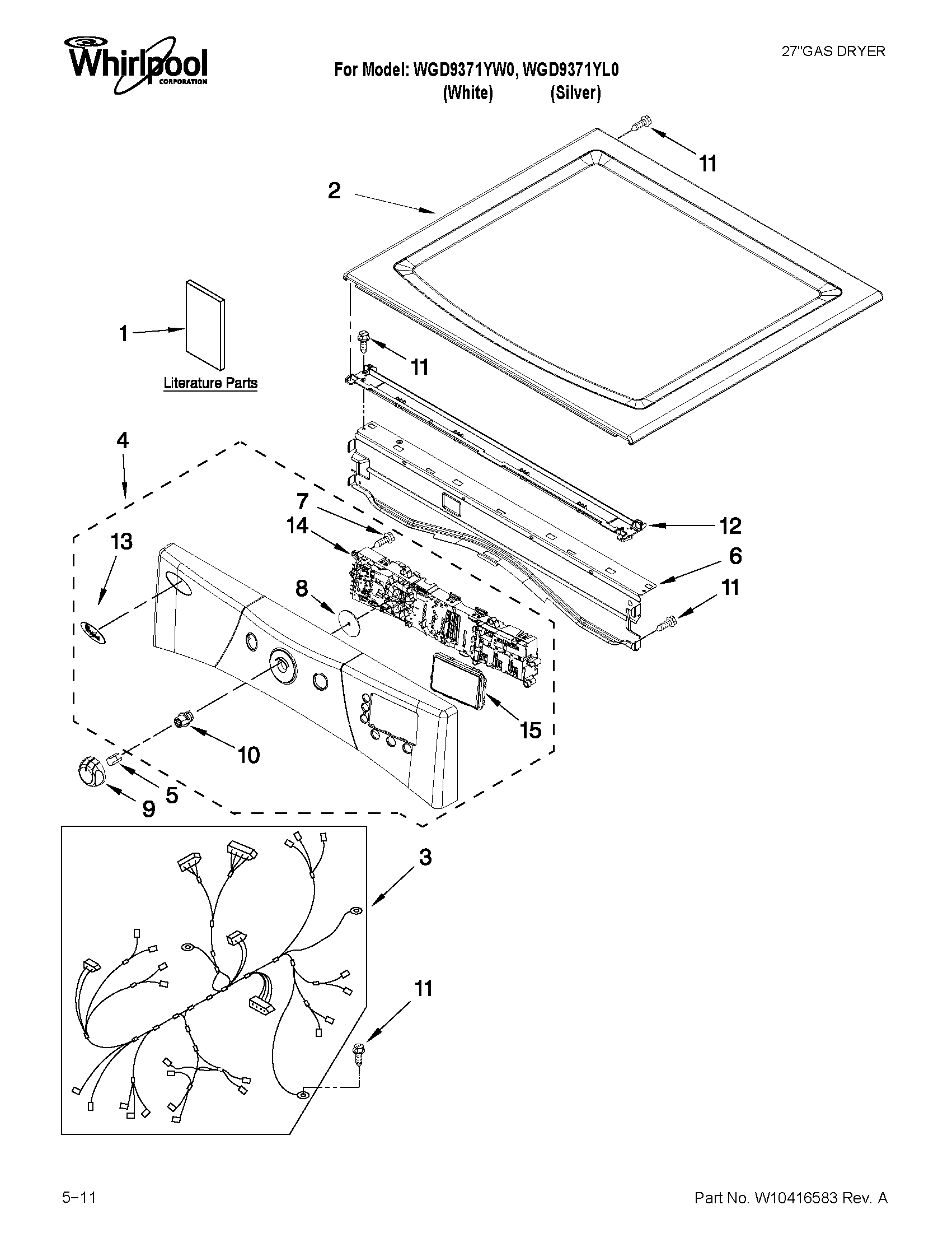 Top and console parts